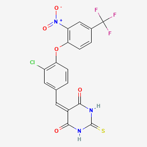 5-{3-chloro-4-[2-nitro-4-(trifluoromethyl)phenoxy]benzylidene}-2-thioxodihydro-4,6(1H,5H)-pyrimidinedione