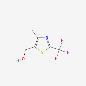 molecular formula C6H6F3NOS B596140 (4-Methyl-2-(trifluoromethyl)thiazol-5-yl)methanol CAS No. 1207175-17-4