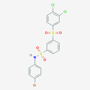 N-(4-bromophenyl)-3-(3,4-dichlorophenyl)sulfonylbenzenesulfonamide