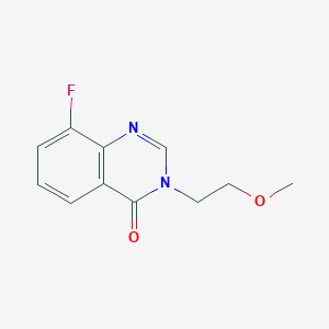 molecular formula C11H11FN2O2 B5961422 8-fluoro-3-(2-methoxyethyl)quinazolin-4(3H)-one 