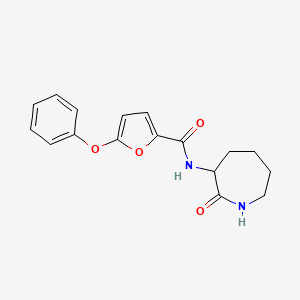 molecular formula C17H18N2O4 B5961487 N-(2-oxo-3-azepanyl)-5-phenoxy-2-furamide 