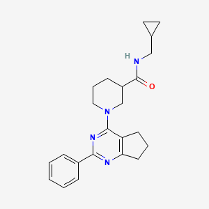 N-(cyclopropylmethyl)-1-(2-phenyl-6,7-dihydro-5H-cyclopenta[d]pyrimidin-4-yl)-3-piperidinecarboxamide