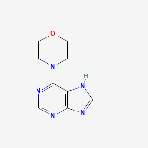 8-methyl-6-(4-morpholinyl)-9H-purine