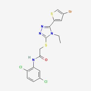 2-{[5-(4-bromo-2-thienyl)-4-ethyl-4H-1,2,4-triazol-3-yl]thio}-N-(2,5-dichlorophenyl)acetamide