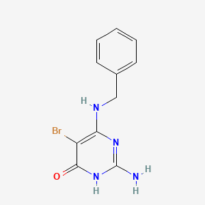 2-amino-4-(benzylamino)-5-bromo-1H-pyrimidin-6-one