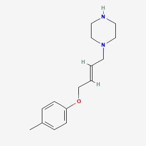 1-[(E)-4-(4-methylphenoxy)but-2-enyl]piperazine