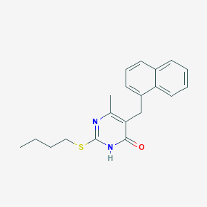 2-(butylthio)-6-methyl-5-(1-naphthylmethyl)-4(3H)-pyrimidinone