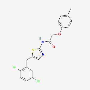 N-[5-(2,5-dichlorobenzyl)-1,3-thiazol-2-yl]-2-(4-methylphenoxy)acetamide