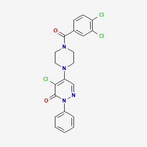 4-chloro-5-[4-(3,4-dichlorobenzoyl)piperazin-1-yl]-2-phenylpyridazin-3(2H)-one