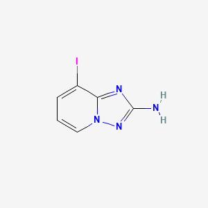 B596163 8-Iodo-[1,2,4]triazolo[1,5-a]pyridin-2-amine CAS No. 1245648-97-8