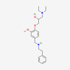 1-(diethylamino)-3-(2-methoxy-4-{[(2-phenylethyl)amino]methyl}phenoxy)-2-propanol