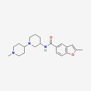 2-methyl-N-(1'-methyl-1,4'-bipiperidin-3-yl)-1-benzofuran-5-carboxamide