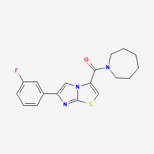 3-(1-azepanylcarbonyl)-6-(3-fluorophenyl)imidazo[2,1-b][1,3]thiazole