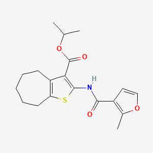 isopropyl 2-[(2-methyl-3-furoyl)amino]-5,6,7,8-tetrahydro-4H-cyclohepta[b]thiophene-3-carboxylate