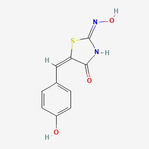 (2E,5E)-2-(HYDROXYIMINO)-5-[(4-HYDROXYPHENYL)METHYLIDENE]-1,3-THIAZOLIDIN-4-ONE