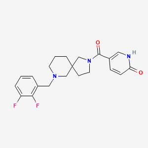 5-{[7-(2,3-difluorobenzyl)-2,7-diazaspiro[4.5]dec-2-yl]carbonyl}-2-pyridinol