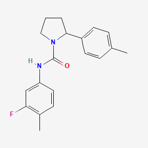 N-(3-fluoro-4-methylphenyl)-2-(4-methylphenyl)-1-pyrrolidinecarboxamide