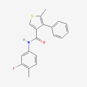 N-(3-fluoro-4-methylphenyl)-5-methyl-4-phenyl-3-thiophenecarboxamide