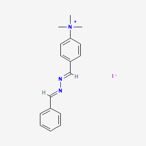 4-(benzylidenecarbonohydrazonoyl)-N,N,N-trimethylbenzenaminium iodide