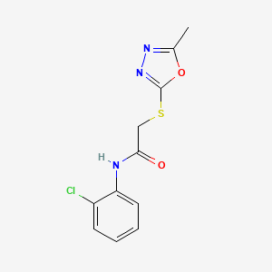 N-(2-chlorophenyl)-2-[(5-methyl-1,3,4-oxadiazol-2-yl)thio]acetamide