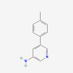 molecular formula C12H12N2 B596178 5-(对甲苯基)吡啶-3-胺 CAS No. 1226158-35-5