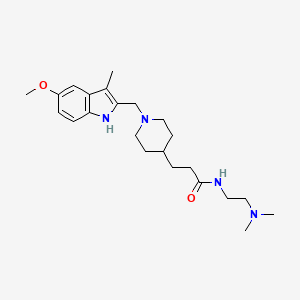 N-[2-(dimethylamino)ethyl]-3-{1-[(5-methoxy-3-methyl-1H-indol-2-yl)methyl]-4-piperidinyl}propanamide