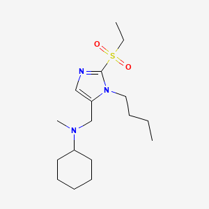 N-{[1-butyl-2-(ethylsulfonyl)-1H-imidazol-5-yl]methyl}-N-methylcyclohexanamine