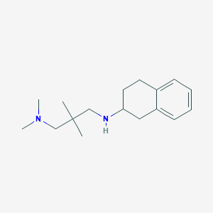 molecular formula C17H28N2 B5961828 N,N,2,2-tetramethyl-N'-(1,2,3,4-tetrahydro-2-naphthalenyl)-1,3-propanediamine 