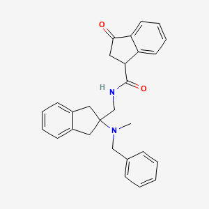 N-({2-[benzyl(methyl)amino]-2,3-dihydro-1H-inden-2-yl}methyl)-3-oxo-1-indanecarboxamide