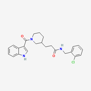 N-(2-chlorobenzyl)-3-[1-(1H-indol-3-ylcarbonyl)-3-piperidinyl]propanamide