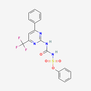 phenyl ({[4-phenyl-6-(trifluoromethyl)pyrimidin-2-yl]amino}carbonyl)sulfamate