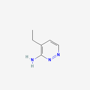 molecular formula C6H9N3 B596189 4-乙基吡嗪-3-胺 CAS No. 1314931-11-7