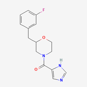 2-(3-fluorobenzyl)-4-(1H-imidazol-4-ylcarbonyl)morpholine