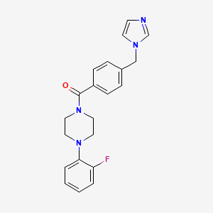 1-(2-fluorophenyl)-4-[4-(1H-imidazol-1-ylmethyl)benzoyl]piperazine