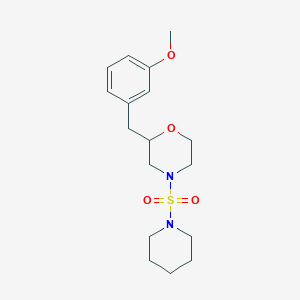 molecular formula C17H26N2O4S B5962017 2-(3-methoxybenzyl)-4-(1-piperidinylsulfonyl)morpholine 