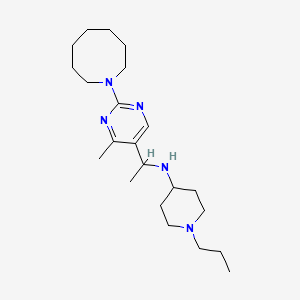 N-{1-[2-(1-azocanyl)-4-methyl-5-pyrimidinyl]ethyl}-1-propyl-4-piperidinamine