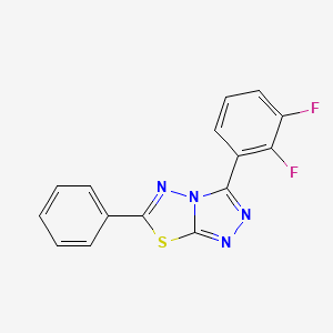 3-(2,3-difluorophenyl)-6-phenyl[1,2,4]triazolo[3,4-b][1,3,4]thiadiazole