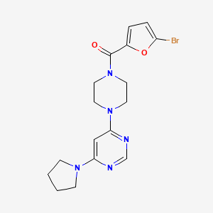 4-[4-(5-bromo-2-furoyl)-1-piperazinyl]-6-(1-pyrrolidinyl)pyrimidine