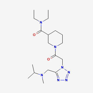 N,N-diethyl-1-[(5-{[isopropyl(methyl)amino]methyl}-1H-tetrazol-1-yl)acetyl]-3-piperidinecarboxamide