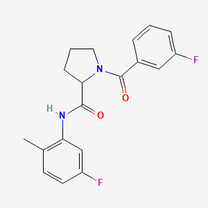 1-(3-fluorobenzoyl)-N-(5-fluoro-2-methylphenyl)prolinamide