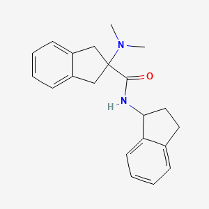 N-(2,3-dihydro-1H-inden-1-yl)-2-(dimethylamino)-2-indanecarboxamide