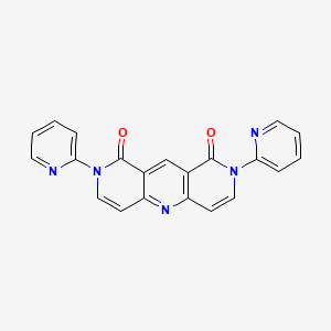 molecular formula C21H13N5O2 B5962265 2,8-di-2-pyridinylpyrido[4,3-b]-1,6-naphthyridine-1,9(2H,8H)-dione 