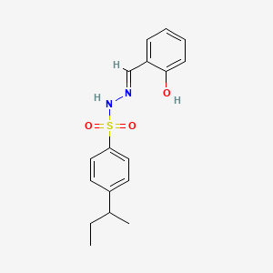 4-sec-butyl-N'-(2-hydroxybenzylidene)benzenesulfonohydrazide