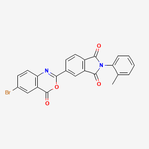 5-(6-bromo-4-oxo-4H-3,1-benzoxazin-2-yl)-2-(2-methylphenyl)-1H-isoindole-1,3(2H)-dione