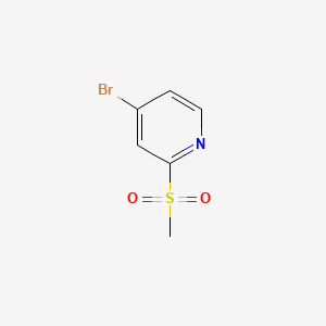 molecular formula C6H6BrNO2S B596230 4-溴-2-(甲磺基)吡啶 CAS No. 1209459-93-7