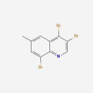 molecular formula C10H6Br3N B596234 3,4,8-Tribromo-6-methylquinoline CAS No. 1208755-74-1