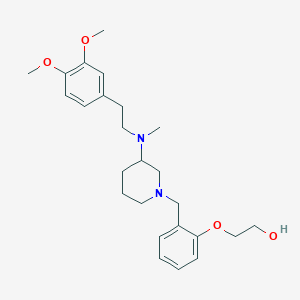 2-[2-({3-[[2-(3,4-dimethoxyphenyl)ethyl](methyl)amino]-1-piperidinyl}methyl)phenoxy]ethanol