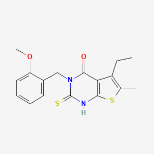 5-ethyl-2-mercapto-3-(2-methoxybenzyl)-6-methylthieno[2,3-d]pyrimidin-4(3H)-one