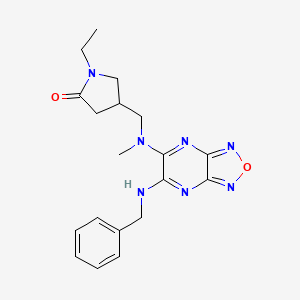 4-{[[6-(benzylamino)[1,2,5]oxadiazolo[3,4-b]pyrazin-5-yl](methyl)amino]methyl}-1-ethyl-2-pyrrolidinone