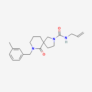 molecular formula C20H27N3O2 B5962455 N-allyl-7-(3-methylbenzyl)-6-oxo-2,7-diazaspiro[4.5]decane-2-carboxamide 